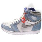 ショッピングair ナイキ AIR JORDAN 1 エアジョーダン1 ハイパーロイヤル ハイカットスニーカー ホワイト/ブルー US8.5/26.5cm 555088-402