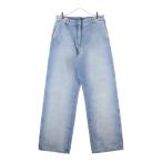 ショッピングダメージ DRIES VAN NOTEN ドリスヴァンノッテン ダメージ加工 ジップフライ ワイド デニムパンツ インディゴ 242-010923-9391