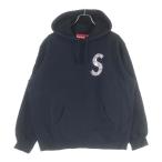 SUPREME シュプリーム 21SS ×Swarovski S Logo Hooded Sweatshirt スワロフスキー Sロゴ スウェット プルオーバーパーカー ブラック