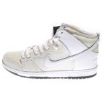ナイキエスビー ×ANTIHERO DUNK HIGH QS WHITE アンタイヒーロー ダンク ハイカットスニーカー US10/28cm ホワイト/ベージュ HM5837-100