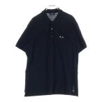 FENDI フェンディ モンスター刺繍 鹿の子 半袖ポロシャツ ブラック FY0985 A876