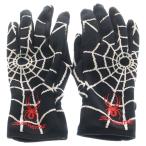 ショッピングシュプリーム SUPREME シュプリーム 24AW Spyder Gloves スパイダー ニットグローブ 手袋 ブラック/ホワイト