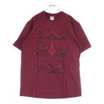 ショッピングシュプリーム SUPREME シュプリーム 18AW System Tee システム フロントプリント クルーネック半袖Tシャツ カットソー バーガンディ