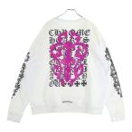CHROME HEARTS クロムハーツ DAGGER EYE CHART SWTSHRT バック英字ダガープリント クルーネック スウェット トレーナー ホワイト