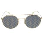 FENDI フェンディ ズッカ総柄 レンズ ブリッジ サングラス メガネ アイウェア ゴールド M0021/S