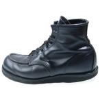 レッド ウイング 現行タグ クラシック モックトゥ オールブラックモデル レザー レースアップブーツ ブラック 8137