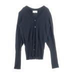 Maison Margiela メゾンマルジェラ 7B ウールニット Vネックカーディガン ブラック S51HA0657