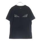FENDI フェンディ バグズアイ モンスター クルーネック 半袖Tシャツ カットソー ブラック FY0894 ABR7