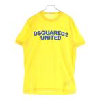 DSQUARED2 ディースクエアード ロゴプリント クルーネック 半袖Tシャツ カットソー イエロー S74GD0762 S22427