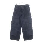 ショッピングused DIESEL ディーゼル 24AW D-TOUCH-CARGO USED加工 ワイド カーゴ デニムパンツ ブラック A15767