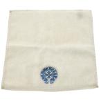 ショッピングクロムハーツ CHROME HEARTS クロムハーツ ホースシュー刺繍 コットン タオル ハンカチ ホワイト