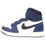 ナイキ AIR JORDAN 1 エアジョーダン1 レトロ ミッドナイト ハイカットスニーカー ネイビー/ホワイト US9/27cm DZ5485-401