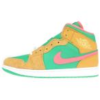ナイキ AIR JORDAN 1 MID WHEAT AND WATER MELON エアジョーダン ウィート アンド ウォーターメロン ミッドカットスニーカー DX4332-700