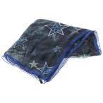 CHROME HEARTS Chrome Hearts FAMILY FRAMED SILK SCARF общий рисунок шелк шарф темно-синий 