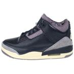 ナイキ ×A Ma Maniere WMNS AIR JORDAN 3 RETRO ウィメンズエアジョーダン 3 ハイカットスニーカー ブラック US10.5/27.5cm FZ4811-001