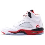 NIKE ナイキ AIR JORDAN 5 RETRO OG HQ7978-101 エアジョーダン 5 レトロ ハイカットスニーカー ホワイト/レッド US9/27cm