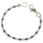 CHROME HEARTS Chrome Hearts 2BALL SHORT-S/1 зажим Short #2 Cross мяч цепочка для бумажника серебряный BCA063