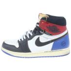 ナイキ ×fragment design ×UNION AIR JORDAN 1 HIGH OG BLACK VARSITY RED IO7847-002 エアジョーダン1 ハイカットスニーカー US11/29cm