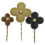 LOUIS VUITTON ルイヴィトン ヴェルニ バレッタ・フルール ヘアピン ゴールド M92259