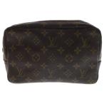 LOUIS VUITTON ルイヴィトン モノグラム トゥルーストワレット23 ポーチ クラッチバッグ セカンドバッグ ブラウン ゴールド金具 レザー×PVC M47524
