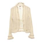 CHANEL シャネル クロシェ ニットレースカーディガン 04P P22977 ホワイト レディース