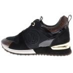 LOUIS VUITTON ルイヴィトン モノグラム ランアウェイ・ラインスニーカー ブラック 靴 #361/2 1A3CVW レディース