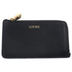 LOEWE ロエベ アナグラムぺブル カーフスキン レザーコインカードホルダー カードケース ブラック CANBZ40X01