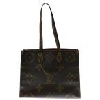 LOUIS VUITTON ルイヴィトン モノグラムジャイアント オンザゴーGM 2WAY レザー トートバッグ ハンドバッグ ブラウン レディース M44576