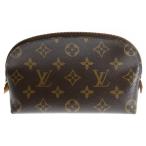LOUIS VUITTON ルイヴィトン モノグラム ポシェット・コスメティック ポーチ ケース 収納 ブラウン ゴールド金具 PVC M47515