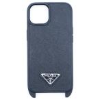 PRADA プラダ iPhoneケース ショルダー ブラック サフィアーノレザー 1ZH197 iPhone16 トライアングルロゴ