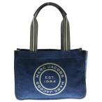ショッピングJACOBS MARC JACOBS マークジェイコブス ロゴデニムトートバッグ ブルー キャンバス ハンドバッグ