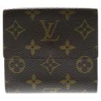 LOUIS VUITTON ルイヴィトン モノグラム ポルトフォイユエリーズ 三つ折り財布 コンパクトウォレット ブラウン ゴールド金具 PVC M61654