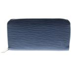 ルイヴィトン エピ ジッピーウォレット ロングウォレット カードケース 長財布 インディゴブルー シルバー金具 レザー M61873