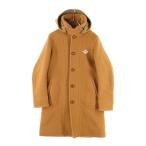 DANTON ダントン ロゴワッペン付 フーデッドウールコート キャメル