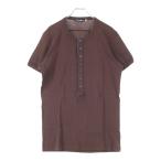 DOLCE & GABBANA ドルチェアンドガッバーナ ヘンリーネック半袖シャツ ブラウン