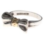 TIFFANY &amp; Co. ティファニー リボンモチーフ リング 指輪 シルバー×ゴールド 925/750