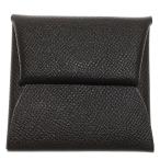 HERMES エルメス バスティア マカサー コインケース 小物入れ ダークブラウン エプソン シルバー金具 X刻印