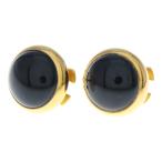 HERMES エルメス エクリプス オニキス ピアス GP ゴールド