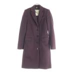 ショッピングBURBERRY BURBERRY PRORSUM (バーバリー プローサム) メルトンウール 4B チェスター ロング コート ボルドー レディース 4006070