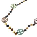 HERMES Hermes ti-va Buffalo звуковой сигнал длинный колье подвеска многоцветный 