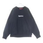 SUPREME シュプリーム 18AW Box Logo Crewneck ボックスロゴ刺繍 クルーネック プルオーバー スウェットトレーナー ブラック