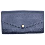 ルイヴィトン モノグラムアンプラント ポルトフォイユサラ ロングウォレット 長財布 カードケース ノワール レザー M61182 ゴールド金具