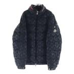 ショッピングmoncler MONCLER モンクレール 23AW BOURNE GIUBBOTO 総柄 ナイロン ダウンジャケット ブラック I20911A00023