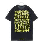 CHROME HEARTS クロムハーツ Made In Hollywood Logo T-Shirt ロゴプリント半袖Tシャツ カットソー ブラック×イエロー