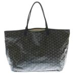 ショッピングゴヤール GOYARD ゴヤール サンルイGM トートバッグ ハンドバッグ ブラック×ブラウン PVC