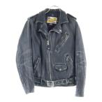 SCHOTT ショット UNITED ARROWS 別注 USA製 ワンスター ウォッシュ加工 レザー ダブルライダースジャケット ブラック 7082