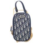 ショッピングディオール クリスチャンディオール フォンホルダー オブリーク ショルダーバッグ チェーンバッグ ミニバッグ ネイビー S2114UTZQ_M928 ゴールド金具