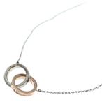 TIFFANY &amp; Co. ティファニー インターロッキング サークル チェーン ネックレス シルバー/ゴールド