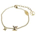 ショッピングヴィトン LOUIS VUITTON ルイヴィトン ルイヴィトン LV アイコニック ロゴラインストーン ブレスレット GP ゴールド M00587