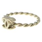 CHANEL シャネル ココマーク トップ リング 指輪 ゴールド